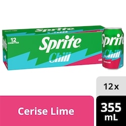 Sprite Soda Citron-Lime Chill Fridge Pack Cannettes 12x355.0 ml, 0,21 $/100ml