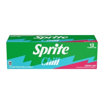Sprite Soda Citron-Lime Chill Fridge Pack Cannettes 12x355.0 ml, 0,21 $/100ml