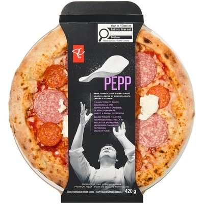 PC Collection noire Pizza de qualité supérieure Pepp 420 g, 2,14 $/100g