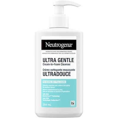 Neutrogena Crème nettoyante moussante ultradouce 354 ml, 3,95 $/100ml