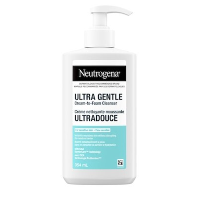 Neutrogena Crème nettoyante moussante ultradouce 354 ml, 3,39 $/100ml