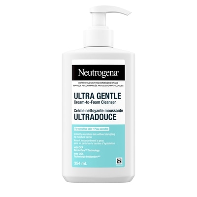 Neutrogena Crème nettoyante moussante ultradouce 354 ml, 3,95 $/100ml