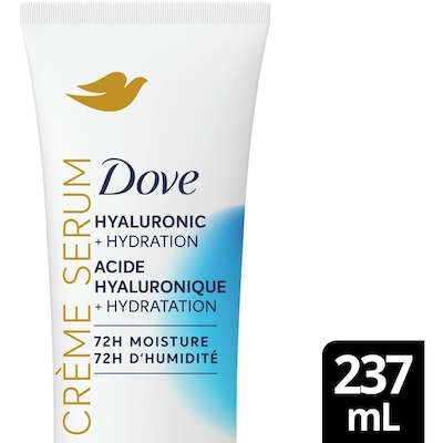 Dove Sérum Corporel Crème Hyaluronique + Hydratation pour Peau Extra Sèche et Écailleuse 237 ml, 8,43 $/100ml