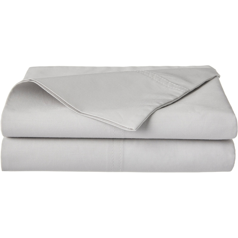 Queen Percale Pillowcases 2 Piece Set, Grey