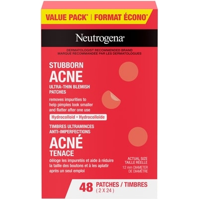 Neutrogena Timbres ultraminces anti-imperfections acné tenace, Format écono 1 ea, 27,99 $/1ch
