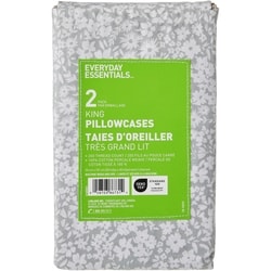 King Percale Pillowcases 2 Piece Set