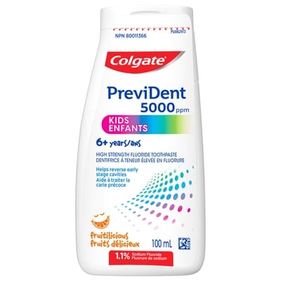 Colgate Prevident 5000 ppm enfants dentifrice à teneur élevée en fluorure fruits délicieux 6+ ans 100 ml, 16,99 $/100ml