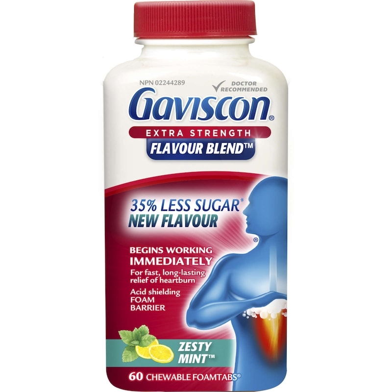 Gaviscon Extra Strength Flavour Blendtm Zesty Minttm Tablet
