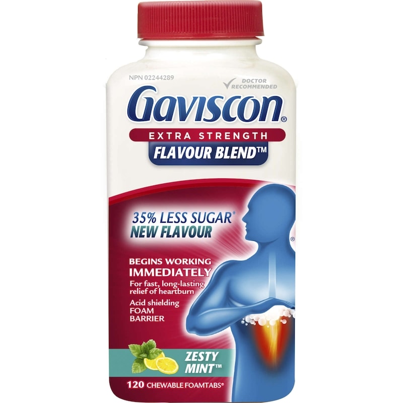 Gaviscon Extra Strength Flavour Blendtm Zesty Minttm Tablet