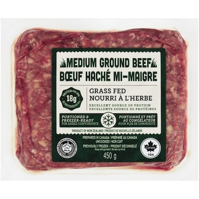 null Grass-Fed Medium Ground Beef 450 g, $1.67/100g