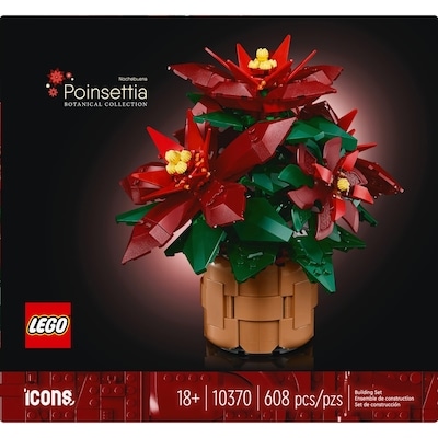 LEGO Lego icons le poinsettia ensemble de construction de décoration florale 10370 1 ea, 65,00 $/1ch