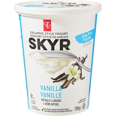 le Choix du Président Yogourt Skyr de style islandais, vanille  750 g, 0,80 $/100g
