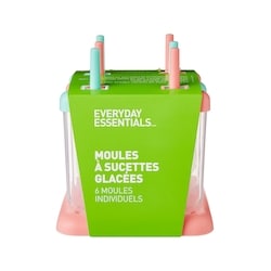 Everyday Essentials Moules à sucettes glacées, 6 moules individuels – bleu pervenche 1 ea, 4,00 $/1ch