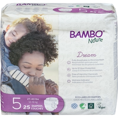 Bamboo Nature Dream Diapers 5 12-18 Kg 1 ea, $16.99/1ea