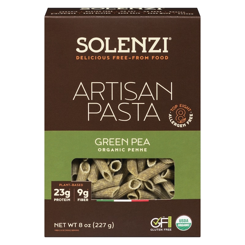 Solenzi Artisan Pasta Green Pea Organic Penne - 227 g | Fortinos