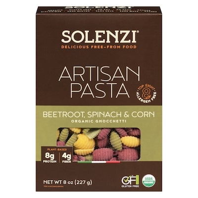 Solenzi Artisan Pasta Beetroot, Spinach & Corn Organic Gnocchetti 227 g, $3.08/100g