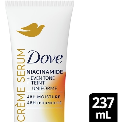 Dove Sérum Corporel Crème Niacinamide + Teint Uniforme pour Taches Brunes et Teint Inégal 237 ml, 8,43 $/100ml
