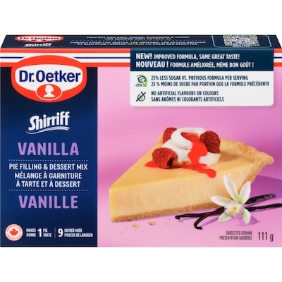 Dr Oetker Shirriff Vanilla Pie Filling & Dessert Mix 111 g, $1.80/100g