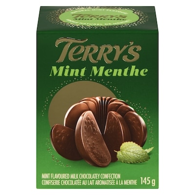 Terry's Mint Flavoured Milk Chocolatey Confection 145 g, $5.51/100g