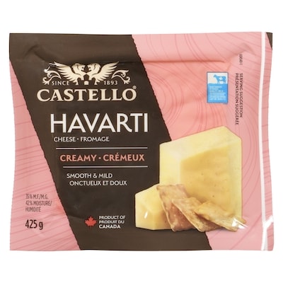 Castello Havarti Cheese Creamy 35 % M.F. 425 g, $2.82/100g
