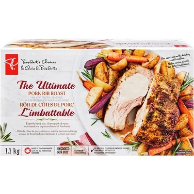 President's Choice The Ultimate Pork Rib Roast 1.1 kg, $1.36/100g