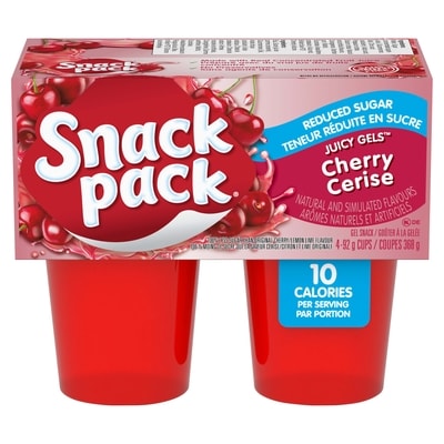 Snackpack Juicy gels cerise, teneur réduite en sucre 368 g, 0,95 $/100g