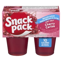 Snackpack Juicy gels goûter à la gelée teneur réduite en sucre cerise 368 g, 0,54 $/100g