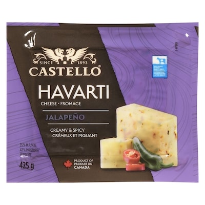 Castello Havarti Cheese Jalapeño 35 % M.F. 425 g, $2.82/100g