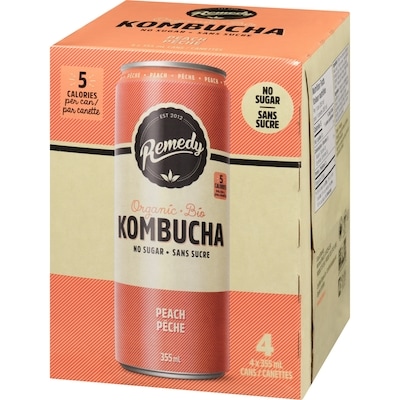 Kombucha bio pêche