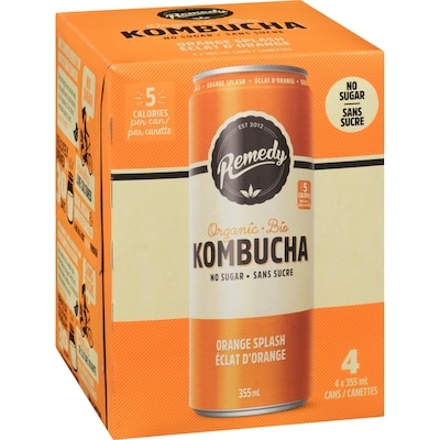 Kombucha bio éclat d'orange