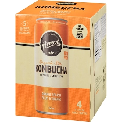 Kombucha bio éclat d'orange