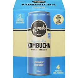 Remedy Kombucha bio limonade 4x355.0 ml, 0,63 $/100ml