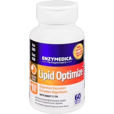 Enzymedica Lipid Optimize Digestive Enzymes 60 ea, $0.68/1ea