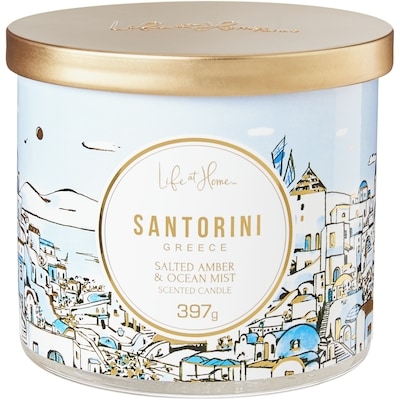 Life at Home Santorini Scented Candle 1 ea, $16.00/1ea