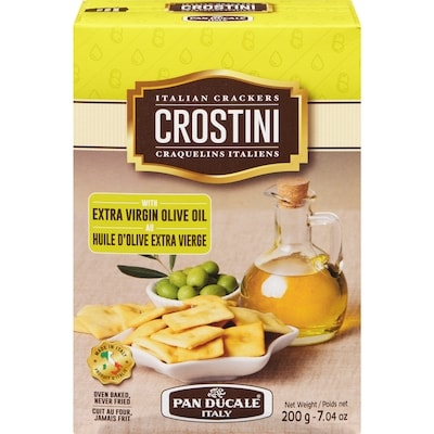Pane Ducale Crostini craquelins italiens au huile d'olive extra vierge 200 g, 1,65 $/100g