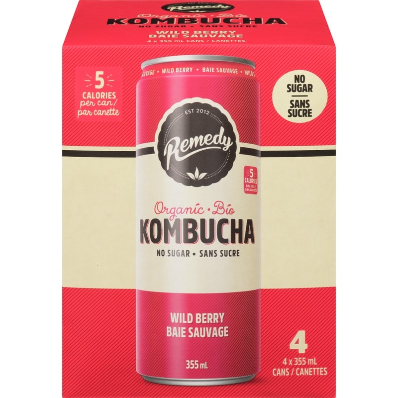 Kombucha Organic Wild Berry