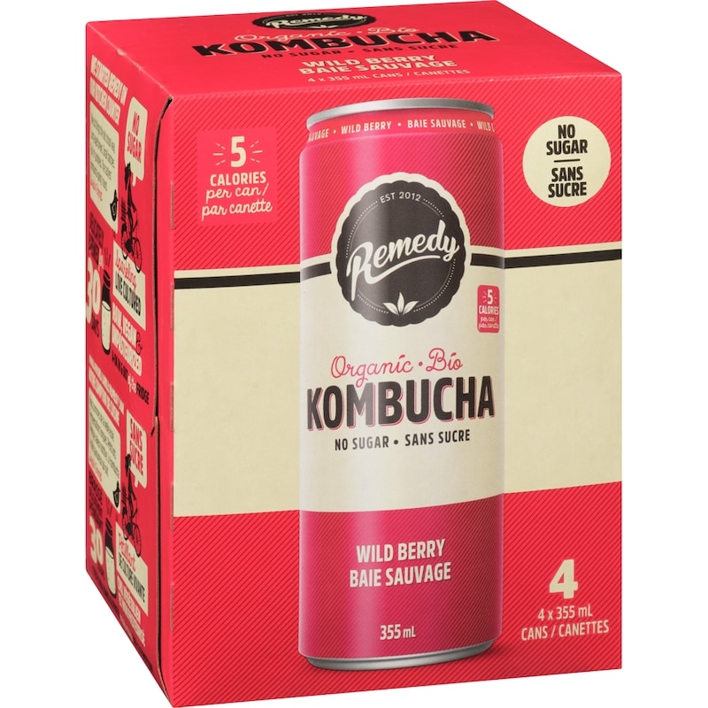 Kombucha Organic Wild Berry