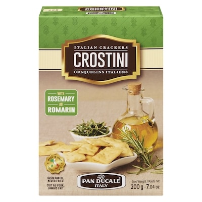 Pane Ducale Crostini craquelins italiens au romarin 200 g, 1,65 $/100g