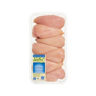 Sufra Poitrines de poulet désossées sans peau halal 1.505 kg, 1,86 $/100g