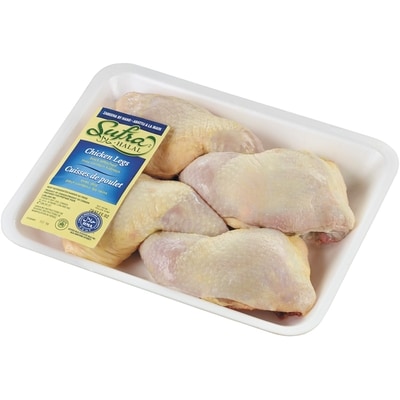 Sufra Halal Skin-on Chicken Legs 1.28 kg, $0.86/100g