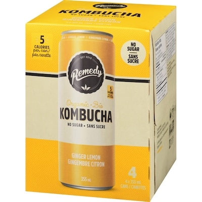 Kombucha bio gingembre citron