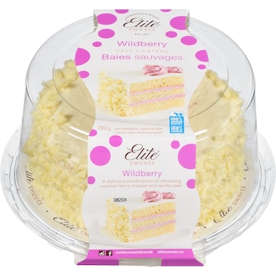 Elite Sweets Gâteau baies sauvages 700 g, 3,14 $/100g