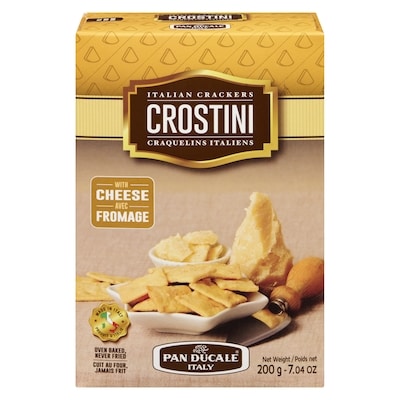 Pan Ducale Italian Crackers Crostini With Cheese 200 g, $1.90/100g