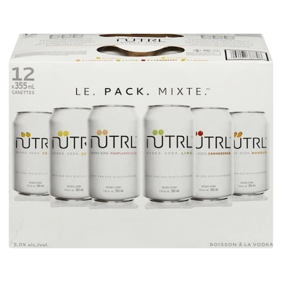 Nutrl Boisson à la vodka (Pièce d’identité requise au moment du ramassage) 12x355.0 ml, 0,75 $/100ml