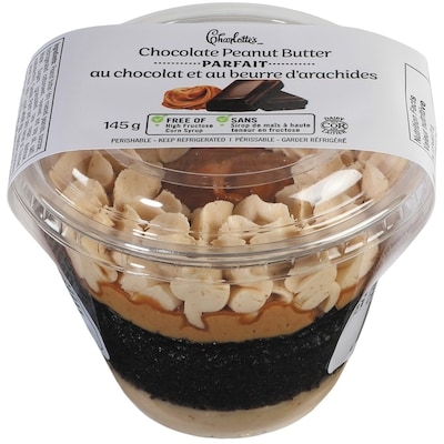 Charlotte's Mini Chocolate Peanut Butter Parfait 145 g, $2.41/100g