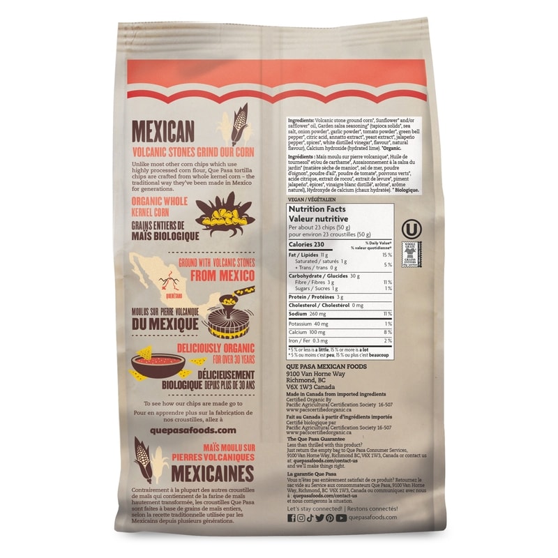 Organic Garden Salsa Tortilla Chips