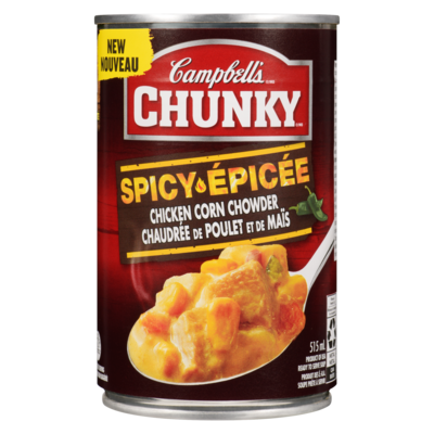 Chunky chaudrée de poulet et de maïs épicée