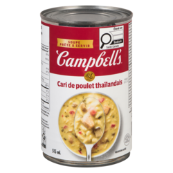 Campbell’s Cari de poulet thaïlandais 515 ml, 0,39 $/100ml