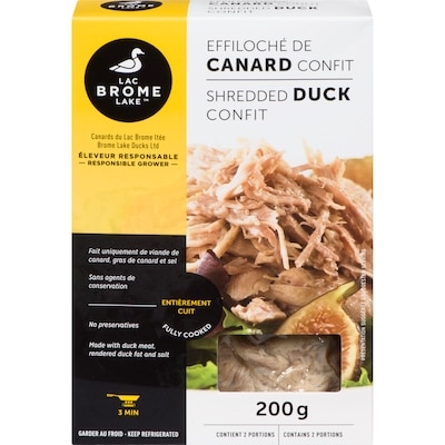Brome Lake Shredded Duck Confit 200 g, $5.50/100g