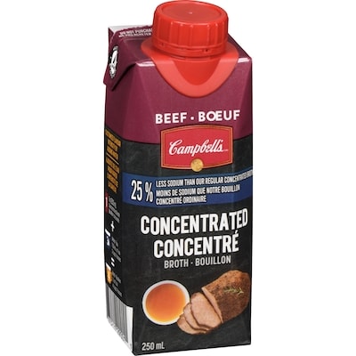 Concentré bouillon bœuf moins de sel